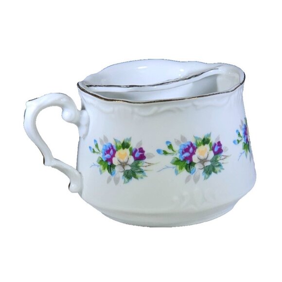 Crown Royal 3256 Vintage Mustache Cup, Floral Pattern, Gold Trim, Victorian, Mug - Picture 1 of 5
